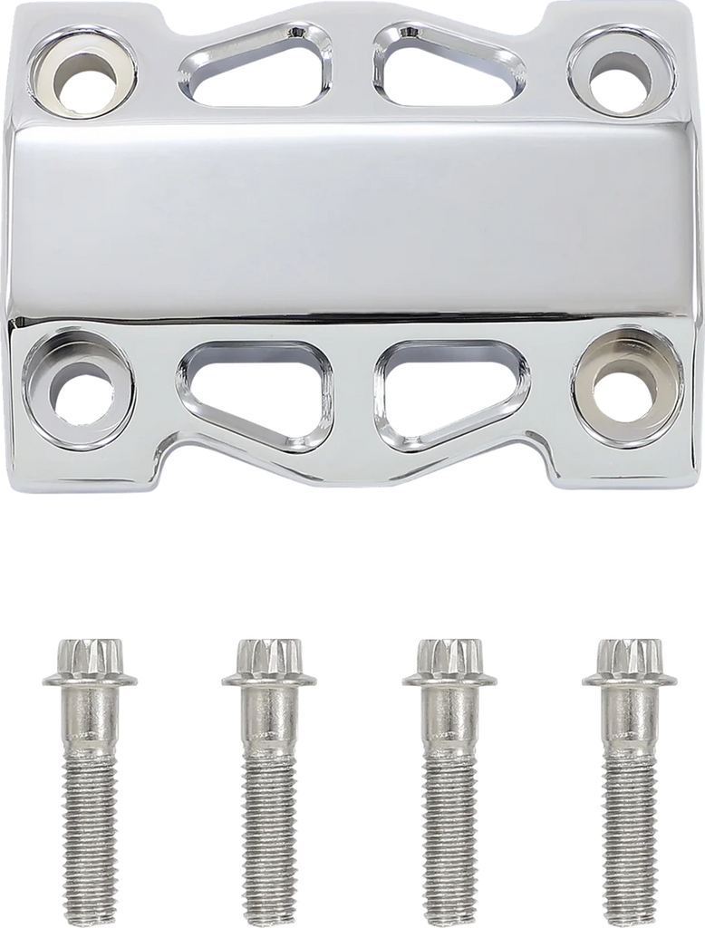 LA Choppers Risers - Straight - 10" - Chrome LA-7470-10C - Side View