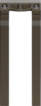 Load image into Gallery viewer, LA Choppers Risers - Straight - 10" x 1-1/4" - Bronze LA-7480-10Z - Side View