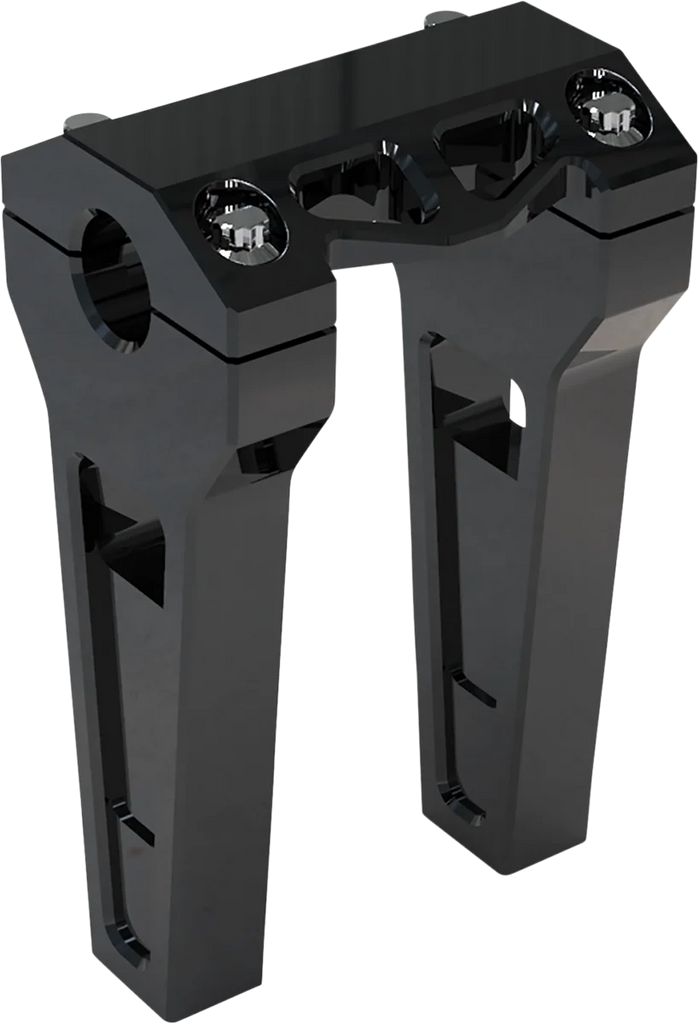 LA Choppers Risers - Straight - 6" - Black Anodized LA-7470-06B - Main Product View
