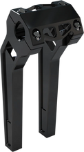 Load image into Gallery viewer, LA Choppers Risers - Straight - 8" x 1-1/4" - Black Anodized LA-7480-08B - Side View