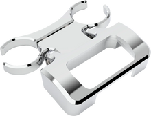Load image into Gallery viewer, LA Choppers T-Bar Gauge Mount - Chrome - 1.50&quot; Diameter - M8 Softail LA-7398-20C - Main Product View