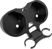 Load image into Gallery viewer, LA Choppers T-Bar Gauge Mount - Dual - Black - 1.25&quot; Diameter LA-7398-12B - Main Product View