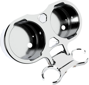 LA Choppers T-Bar Gauge Mount - Dual - Chrome - 1.25" Diameter LA-7398-12C - Main Product View