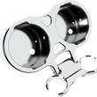 Load image into Gallery viewer, LA Choppers T-Bar Gauge Mount - Dual - Chrome - 1.50" Diameter LA-7398-22C - Main Product View