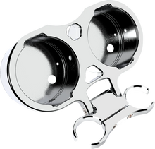 Load image into Gallery viewer, LA Choppers T-Bar Gauge Mount - Dual - Chrome - 1.50&quot; Diameter LA-7398-22C - Main Product View
