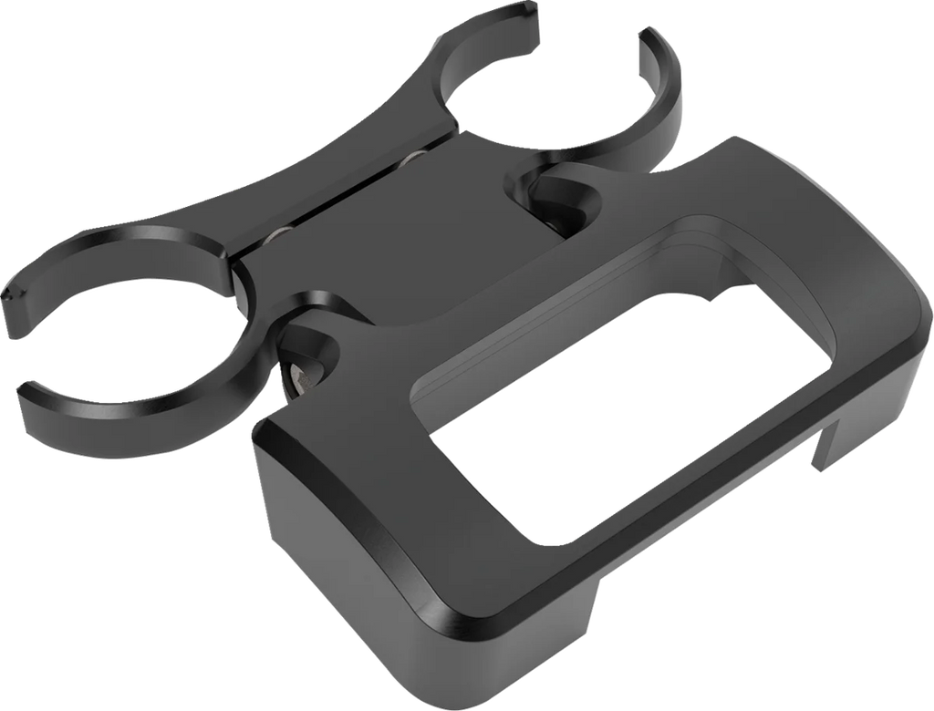 LA Choppers T-Bar Gauge Mount - Single - Black - 1.00" Diameter - M8 Softail LA-7398-00B - Main Product View