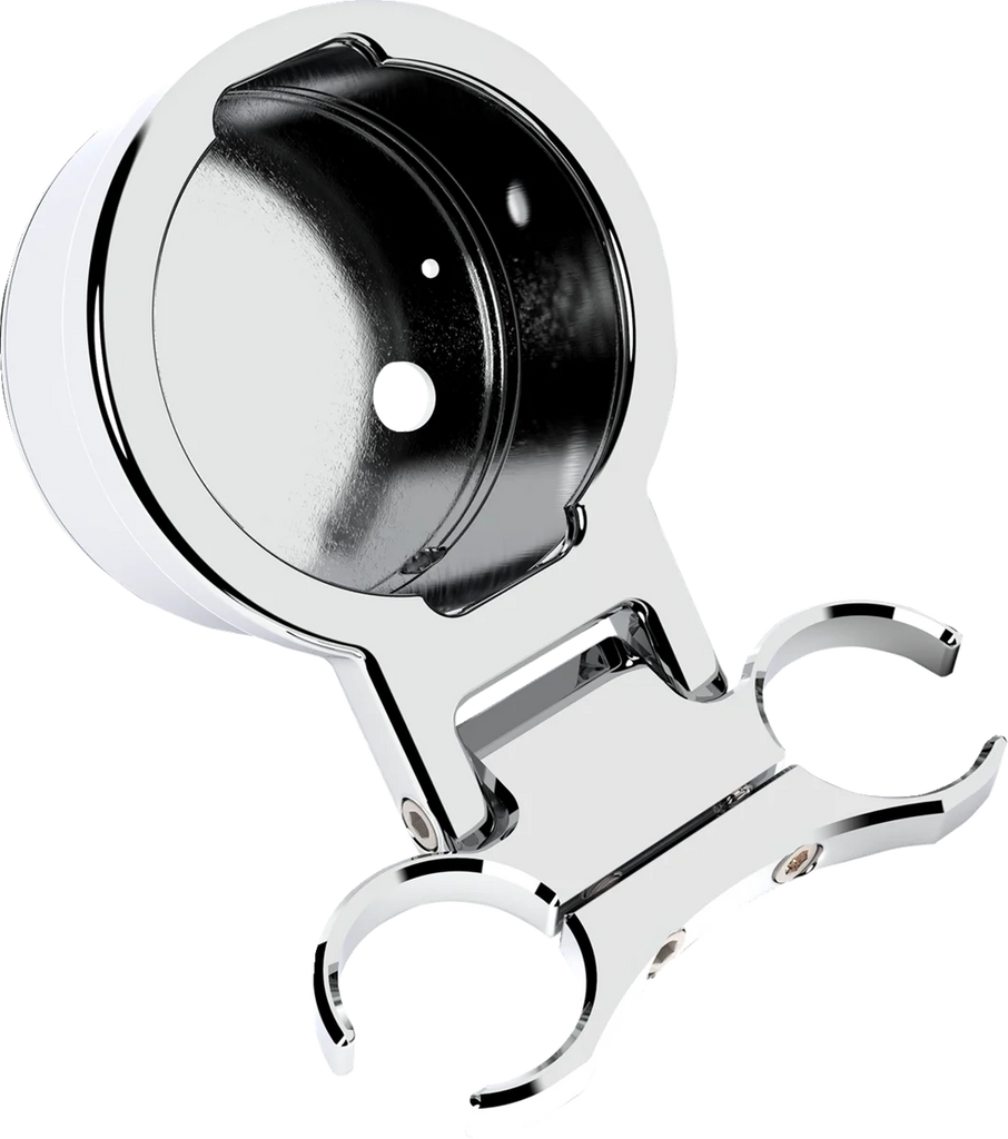 LA Choppers T-Bar Gauge Mount - Single - Chrome - 1.00" Diameter LA-7398-01C - Main Product View