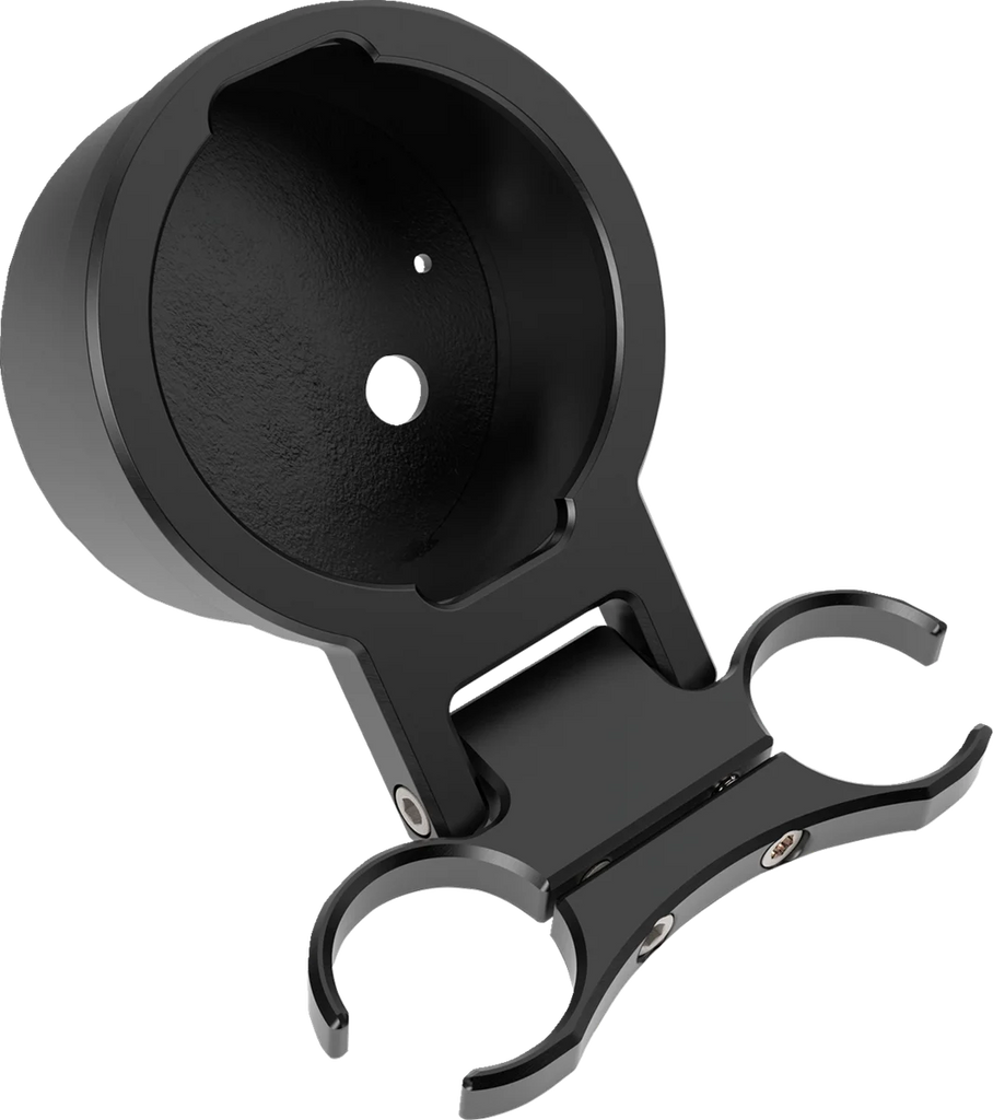 LA Choppers T-Bar Gauge Mount - Single - Chrome - 1.50" Diameter LA-7398-21C - Side View