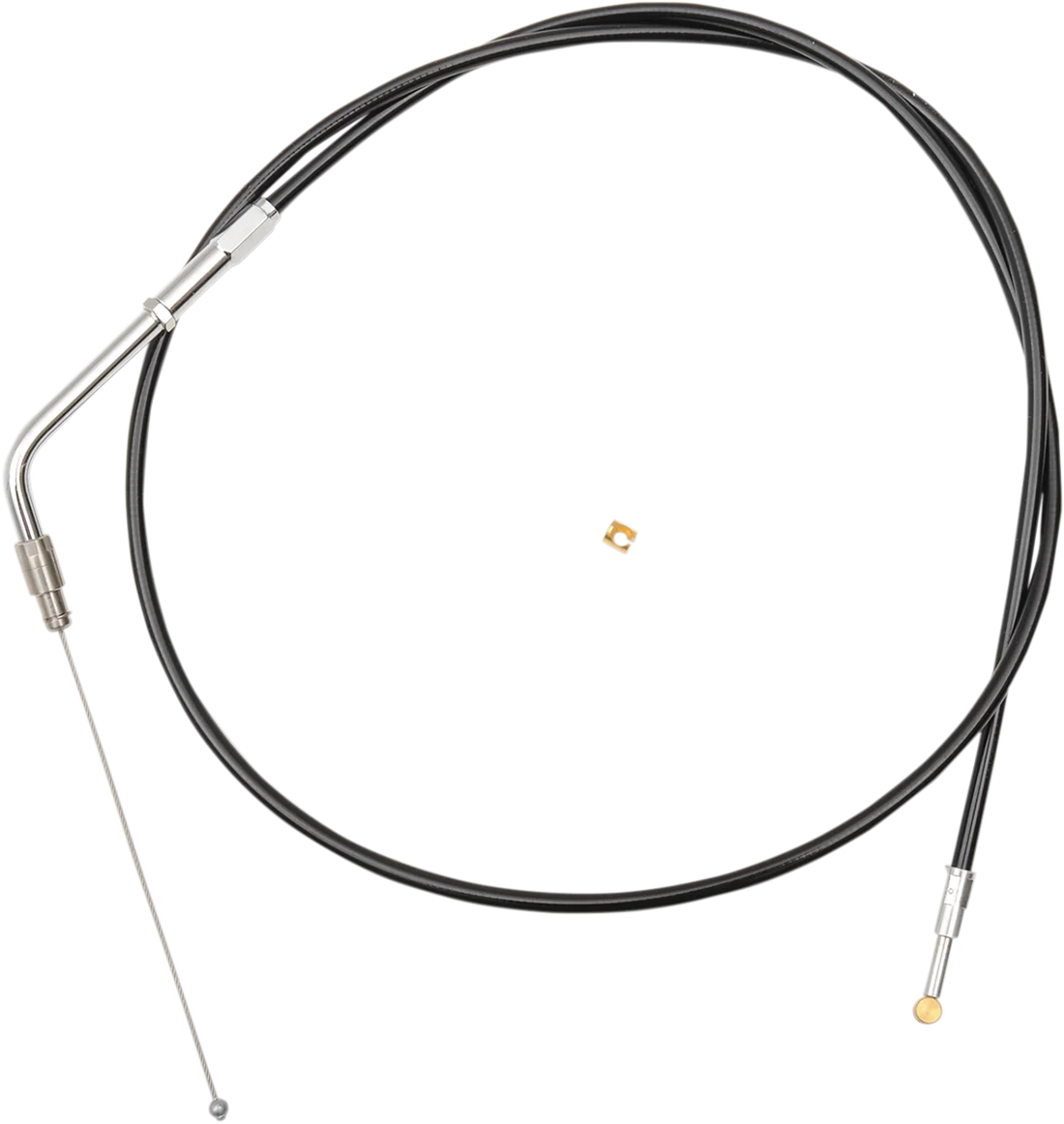 LA Choppers Throttle Cable - 12" - 14" - Black LA-8005TH13B - Side View