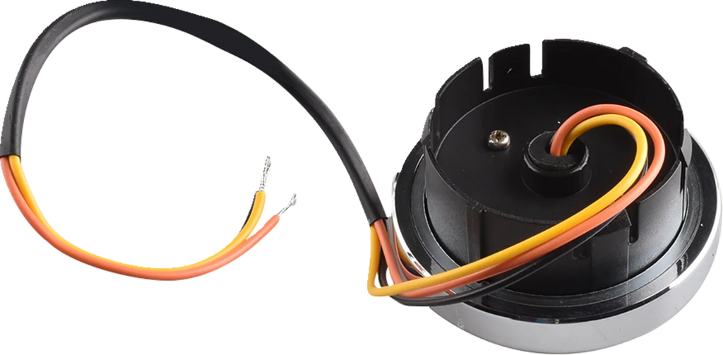 LED Fuel Gauge - Chrome DragSpecialties 78366 - Side View