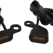 Load image into Gallery viewer, LED Handlebar Marker Lights - Black/Amber DragSpecialties L22-0230MBAENU - Main Product View