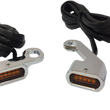Load image into Gallery viewer, LED Handlebar Marker Lights - Chrome/Amber DragSpecialties L22-0232CAENU - Main Product View