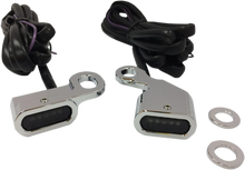 Load image into Gallery viewer, LED Handlebar Marker Lights - Chrome/Smoke DragSpecialties L22-0230CMENU - Main Product View