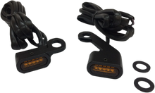 Load image into Gallery viewer, LED Handlebar Marker Lights - Chrome/Smoke DragSpecialties L22-0230CMENU - Detail View