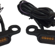 Load image into Gallery viewer, LED Handlebar Marker Lights - Hydraulic Clutch - Black/Amber DragSpecialties L22-0229MBAENU - Main Product View