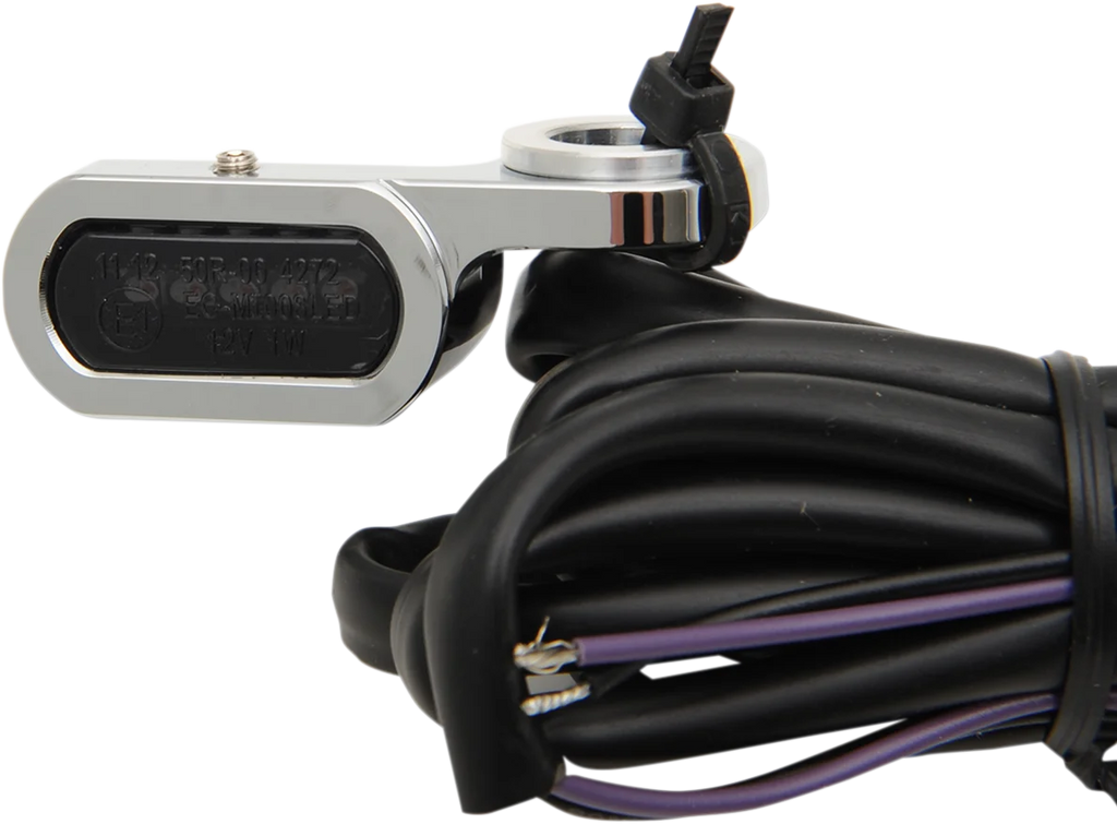 LED Handlebar Marker Lights - Hydraulic Clutch - Chrome/Smoke DragSpecialties L22-0229CMENU - Main Product View