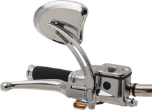 Load image into Gallery viewer, LED Handlebar Marker Lights - Hydraulic Clutch - Chrome/Smoke DragSpecialties L22-0229CMENU - Back View