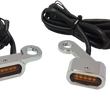 Load image into Gallery viewer, LED Handlebar Marker Lights - XL - Chrome/Amber DragSpecialties L22-0231CAENU - Main Product View