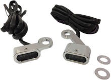 Load image into Gallery viewer, LED Handlebar Marker Lights - XL - Chrome/Smoke DragSpecialties L22-0231CMENU - Main Product View
