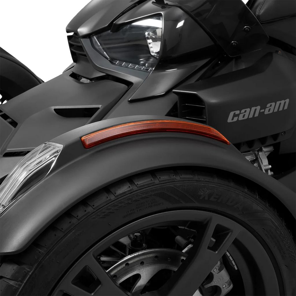 LED Light Front Fender - Ryker Show Chrome - Back View