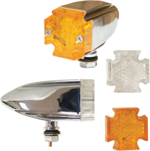 Load image into Gallery viewer, LED Maltese Deco Lights - Amber and Clear Lens