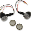 Load image into Gallery viewer, LED Marker Lights - Black/Red - Smoke Lens DragSpecialties 20-6390BC/MIRQ - Main Product View