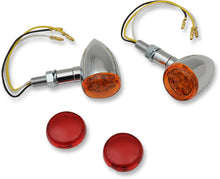 Load image into Gallery viewer, LED Marker Lights - Chrome/Amber or Red DragSpecialties 20-6390A/RIQ - Main Product View