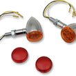 Load image into Gallery viewer, LED Marker Lights - Chrome/Red - Smoke Lens DragSpecialties 20-6390C/MIRQ - Detail View
