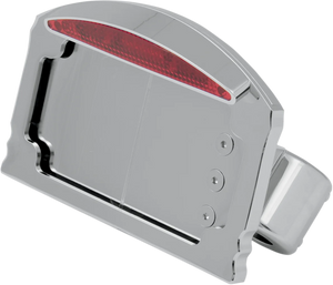 LED Taillight/License Plate Mount - Half-Moon - Flat DragSpecialties P28-6823 - Main Product View