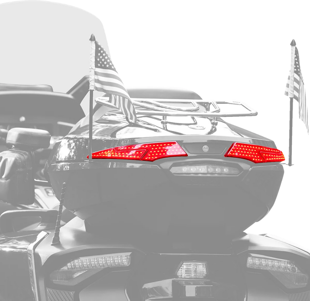 LED Trunk Light - Red Lens - Spyder RT LTD/F3 LTD Show Chrome - Back View