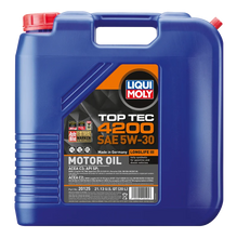 Load image into Gallery viewer, LIQUI MOLY 20L Top Tec 4200 New Generation Motor Oil SAE 5W30 - Side View