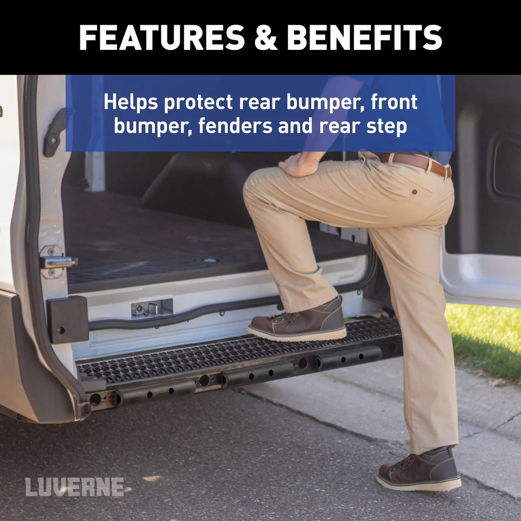 LUVERNE 10" Universal Rubber Bumper Strips (3-Pack) 2090615-3 - Back View