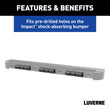 Load image into Gallery viewer, LUVERNE 10" Universal Rubber Bumper Strips (3-Pack) 2090615-3 - Installation View
