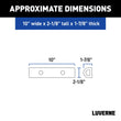Load image into Gallery viewer, LUVERNE 10" Universal Rubber Bumper Strips (3-Pack) 2090615-3 - Additional View 6