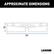 Load image into Gallery viewer, LUVERNE 15" Long Hitch-Mounted Textured Rubber Tow Guard (Fits 2", 2-1/2" or 3" Shank) 255200 - Back View