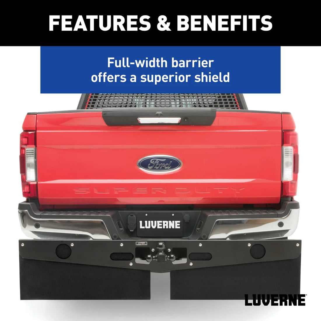 LUVERNE 15" Long Hitch-Mounted Textured Rubber Tow Guard (Fits 2", 2-1/2" or 3" Shank) 255200 - Additional View 5