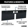 Load image into Gallery viewer, LUVERNE 20" Long Hitch-Mounted Textured Rubber Tow Guard (Fits 2", 2-1/2" or 3" Shank) 255300 - Back View