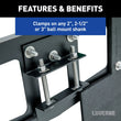 Load image into Gallery viewer, LUVERNE 20" Long Hitch-Mounted Textured Rubber Tow Guard (Fits 2", 2-1/2" or 3" Shank) 255300 - Additional View 6