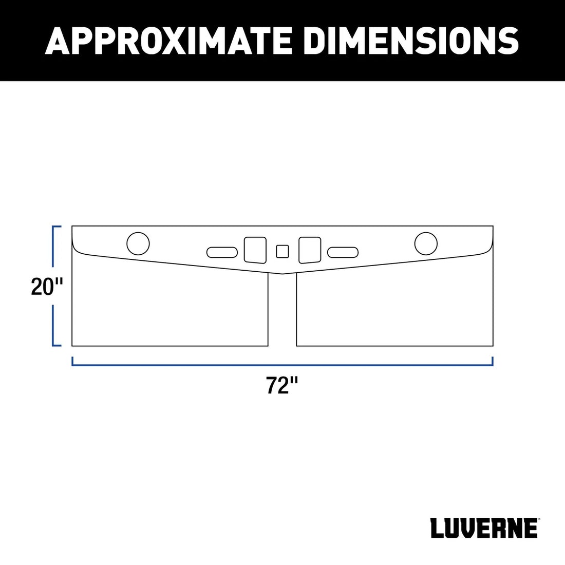 LUVERNE 20" Long Hitch-Mounted Textured Rubber Tow Guard (Fits 2", 2-1/2" or 3" Shank) 255300 - Additional View 8