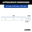 Load image into Gallery viewer, LUVERNE 20" Universal Rubber Bumper Strips (2-Pack) 2090616-2 - Side View