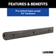 Load image into Gallery viewer, LUVERNE 20" Universal Rubber Bumper Strips (2-Pack) 2090616-2 - Additional View 5