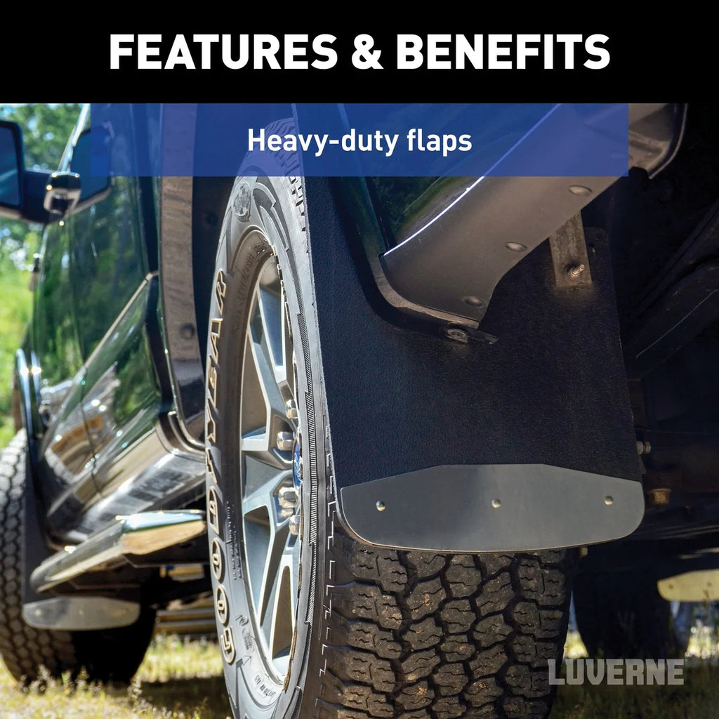 LUVERNE Front or Rear 12" x 20" Rubber Mud Guards, Select Ford Super Duty (2 Flaps) 251720 - Additional View 5
