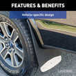 Load image into Gallery viewer, LUVERNE Front or Rear 12" x 20" Rubber Mud Guards, Select Ford Super Duty (2 Flaps) 251720 - Additional View 6