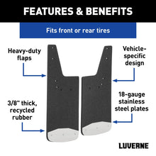 Load image into Gallery viewer, LUVERNE Front or Rear 12" x 20" Rubber Mud Guards, Select Silverado, Sierra (2 Flaps) 250740 - Back View
