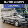 Load image into Gallery viewer, LUVERNE Grip Step 7" x 36" Black Aluminum Driver-Side Running Board, Select ProMaster 415236-401470 - Additional View 12