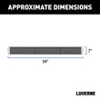 Load image into Gallery viewer, LUVERNE Grip Step 7" x 54" Aluminum Passenger Running Board Fleet Kit, Select ProMaster 415254-401473-0 - Side View