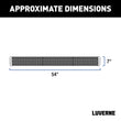 Load image into Gallery viewer, LUVERNE Grip Step 7" x 54" Black Aluminum Rear Step Fleet Kit, Select Ram ProMaster 415254-401478-0 - Side View
