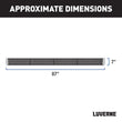 Load image into Gallery viewer, LUVERNE Grip Step 7" x 88" Aluminum W2W Running Boards, Select Silverado, Sierra HD 415088-401449 - Back View