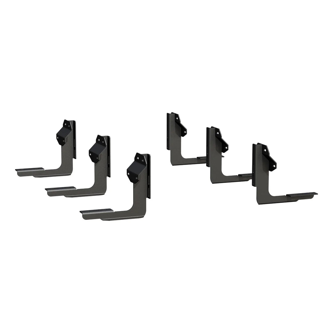 LUVERNE Grip Step 7" x 88" Black Aluminum Running Boards, XD Brackets, Select Ford Crew 415088-401731 - Installation View