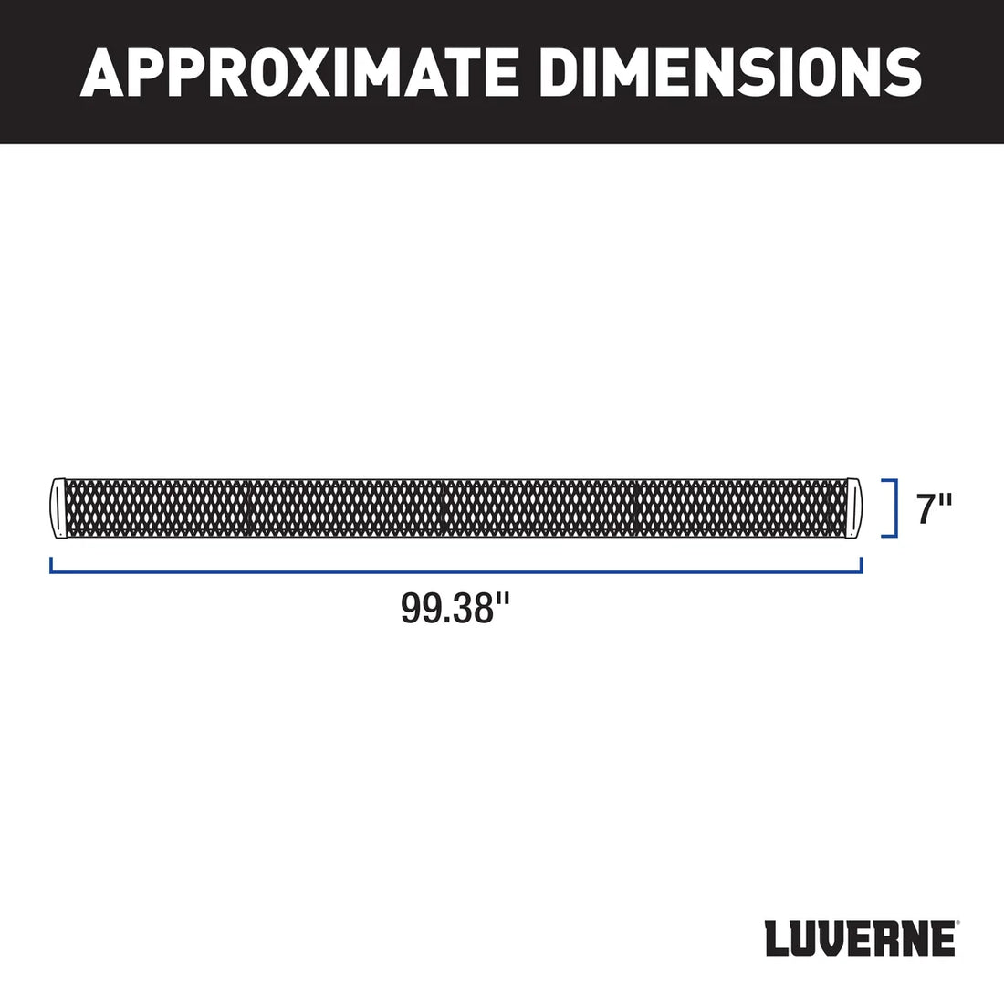 LUVERNE Grip Step 7" x 98" Aluminum W2W Running Boards, Select Ford F-250, F-350, F-450 415098-401733 - Back View